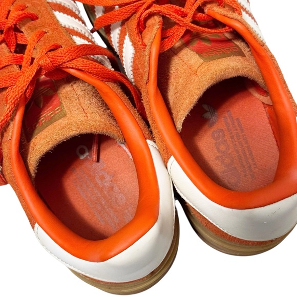 adidas Orange and White Women's Sneakers - Picture 8 of 12